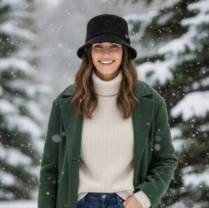 J. Crew Black Wool Hat